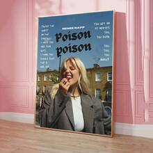 1 件流行歌手演员 Renee Rapp 动漫海报防水贴纸咖啡馆酒吧可爱房间装饰无框 - 彩色 - 查看 24