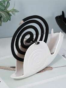 Snail Mosquito Coil Holder, Classical Creative Home & Outdoor Snail Mosquito Coil Tray, Flame Resistant Mosquito Coil Ash Holder - Multicolor - View 4