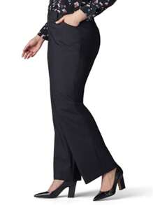 Abbigliamento da donna taglie forti per primavera/estate, pantaloni di tuta in tinta unita versatili, pantaloni skinny con tasche laterali, pantaloni casual eleganti a gamba dritta, adatti per l'ufficio casual business