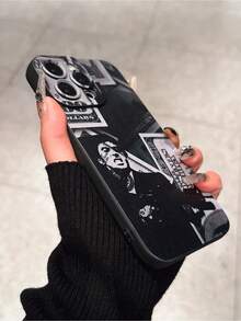 1 pieza, sin cordón para teléfono móvil, funda para teléfono de TPU a prueba de golpes con estampado de superhéroe y billete de dólar estadounidense creativo personalizado, compatible con phone 16, 16 Plus, 15, 14, 13, 12, 11, XS, XR, X, 7, 8 Plus, Pro Max, Mini, 13 Pro Max, S22 y otros modelos, regalo para mujeres y hombres - Negro 2 - Ver 2