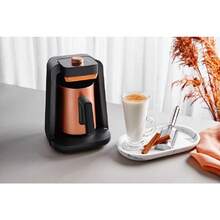 Arzum Okka Rich Spin Pro Turkish Coffee And Hot Beverage Maker, Velvetiser, Milk Frother, 5 Cups, Stainless Steel Cooking Pot (Chrome) - Copper - View 8