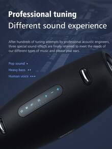 ZEALOT S67 便携式 60W 无线音箱，配备 3 个低音炮，带来强劲低音和 3D 环绕声，14400mAh 超长续航，兼容智能手机/平板电脑/电视，支持 TF/USB/AUX/TWS 接口，双扬声器设计提升音量，适用于汽车/户外/露营等场景。 - 黑色 - 查看 8