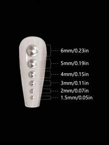 6-Grid Colorful Small Round Beads Nail Charm Jewelry DIY Art Punk Style 3D Nail Art Decorations - Multicolor - View 7