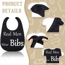 Babadores para adultos com 4 peças, babadores engraçados unissex para adultos, babadores laváveis para proteção de roupas, adequados para adultos e idosos, presente de alimentação