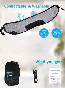 Office Sleep Headphones Wireless Headband Sleeping Eye Mask For Mom Women Men Wireless Music Earbuds Earphones For Side Sleepers Built-In HD Speakers Cool Gadgets Unique Gifts