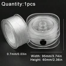 1pc Premium Elastic Beading Cord - Transparent Elastic Line, Suitable For Bracelets, Necklaces, And Crafts, With Portable Storage Box Included - Type - View 21