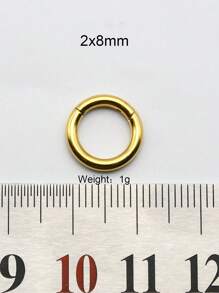 1 pieza de gran calibre Clicker de septum de 10 mm a 2 mm 12G, redondo, liso, de acero inoxidable 316L, pendientes únicos con bisagra, aro de segmento de septum perforado grande, joyería corporal punk para expansión de orejas