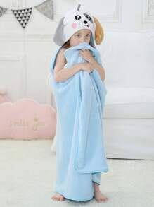 MICHLEY MICHLEY 1pc Baby Cartoon Hooded Absorbent Cute Towel Unisex Soft And Comfortable Swimming Bathrobe Large Towel 125cm X 80cm Suitable For 0-7 Years Old