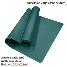 1 buc. Covoraș de yoga EVA cu grosimea de 0,3 cm pentru începători, covoraș de fitness, covoraș de yoga pentru dans (verde măsliniu)