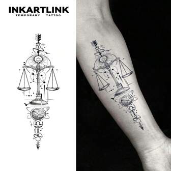  INKARTLINK Divine Series Herbal Fruit Juice Tattoo, Magic Tattoo, 15-Day Tattoo, Semi-Permanent Tattoo, Realistic Fake Tattoo, Long-Lasting 1-2 Weeks