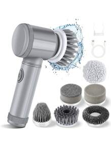 Electric Kitchen & Bathroom Cleaning Brush, Multi-Purpose Electric Scrubber, Cleaning Accessories, Household Cleaning Supplies, Room Decoration, Can Be Used To Prevent Oil Stains, Garbage, Etc., Suitable For Kitchens, Restaurants, Parties, Gatherings, Travel, Family Gifts, Home Gifts