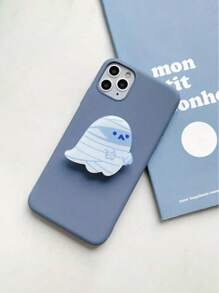 1PC Cartoon Cute Ghost Foldable Mobile Phone Extension Frame Finger Holder Mobile Phone Holder Luxury Universal Mobile Phone Grip Socket Compatible With IPhone, Android Phone, Gift For Birthday, Family, Friends Push-Pull Phone Grip, Phone Accessories
