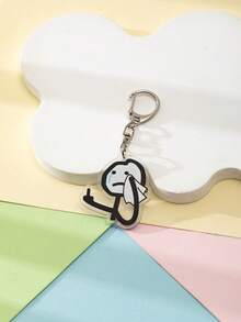 1 件亚克力可爱搞笑鄙视幽默线条图单手蔑视/双手鄙视/擦去眼泪/讨厌所有人/脑子掉下来卡通主题钥匙扣吊坠背包装饰/包包配件/书包配件/钱包吊坠/朋友的礼物汽车配件包饰哥特 Y2k - 彩色 - 查看 5