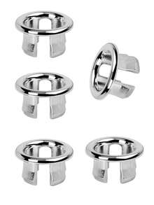 5pcs Kitchen/Bathroom Sink Overflow Ring Drain Cover Home Bathroom Decor - Silver - View 9