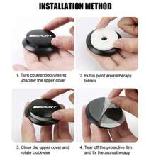 Car Metal SPORT LOGO Air Freshener Solid Perfume Rotating Aromatherapy Car Aromatherapy Machine Decor Fresh Air In The Car