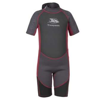 Trespass Kinder Milo 3mm wetsuit (zwart)