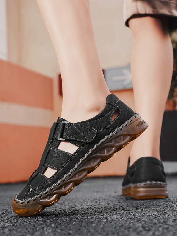 New Summer Korean Fashion Breathable Casual Sandals Men, Roman Style Beach Shoes