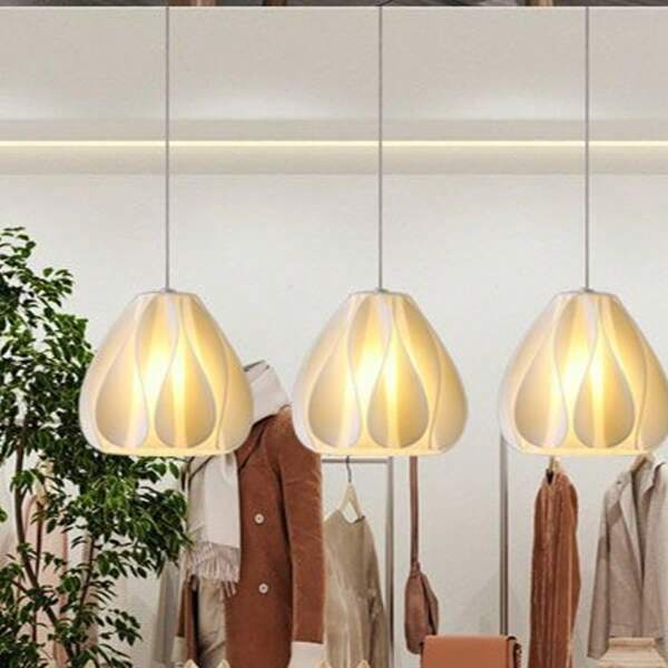 Leishizhiguan Lampadario moderno e minimalista a 3 dimensioni con stampe floreali, arredamento creativo per vetrina, adatto per soggiorno, camera da letto, sala da pranzo, bar