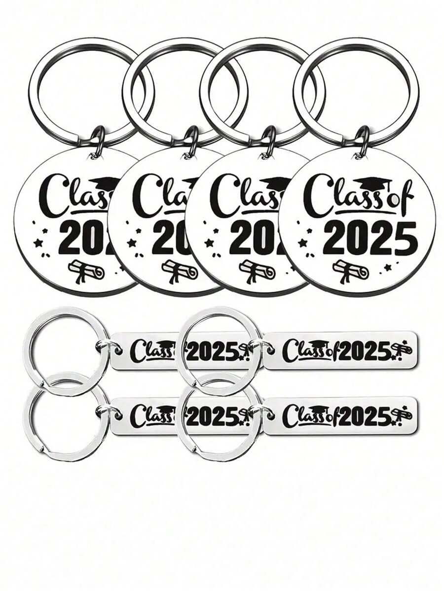 8pcs 2025 Graduation Gifts, Key Chain Pendants, Party Gifts, Happy Graduation