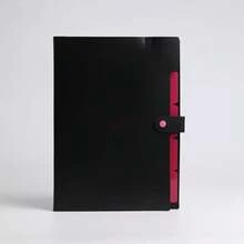 Carpeta de archivos acordeón clásica de 5 páginas - Bolsas de almacenamiento de documentos A4 con material plástico y soporte para rollo de prueba - Duradera y expandible - Verde - Ver 8