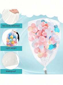 1pc Reusable Thick Balloon Storage Bag, Available In Multiple Sizes, Suitable For Mother's Day And Graduation Season - Multicolor - View 8