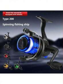 1pc Mini Fishing Reel With Line, Spinning Reel For Surf Fishing, Jigging Rod, Casting Rod, Fishing Tackle (Random Outer Packaging) - Multicolor - View 11