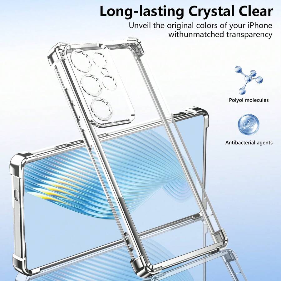 全方位防摔全新电镀工艺保护手机壳系列兼容三星 S22/23/24/25+、A04/A05/A14/A15/A24/A25/A34/A54、OPPO、VIVO、Redmi 13C+、Moto G、Redmi NOTE 13C/14/12/11 PRO、HONOR 90/80/70/60/50/X9AB 防水防震防刮