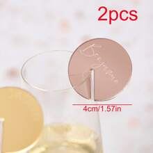 2/10/20/50/100 Pcs Custom Wine Charm With Names, Wedding Name Place Card Ideas Glass Marker Wine Charm Wedding Drink Tags Cocktail Champagne Charms Drink Label Glass Charm Place Setting, Multi-Functional, Durable, Ornamental, Reusable, Exquisite, Stylish, High-Quality, Colorful, Modern, Custom, Personalized, Unique, Home, Garden, Office, For Anniversaries, For Valentine's Day, For Mother's Day, For Birthdays, For Father's Day, For Graduation, For Weddings, For Housewarming,Vacay Vibes,Graphic Print