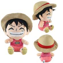 ONE PIECE 6 款正版海贼王蒙奇·D·卡哇伊托尼·托尼·乔巴毛绒玩具可爱吊坠钥匙扣卡哇伊动漫玩偶毛绒玩具娃娃收藏儿童礼物 14-26 厘米/5.51-11.8 英寸 - 彩色 - 查看 7