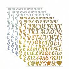 5 Pcs 1 Inch Hand-Lettered Stickers, Suitable For Mugs, Mailbox, Car, Holiday Gifts, Greeting Cards, Birthday Parties, Index Filing, Etc.,School Supplies,Back To School