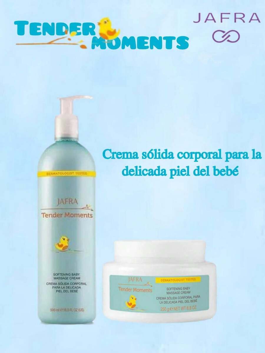 Crema solida corporal para la piel delicada del bebé, TENDER MOMENTS - Blanco - Ver 1