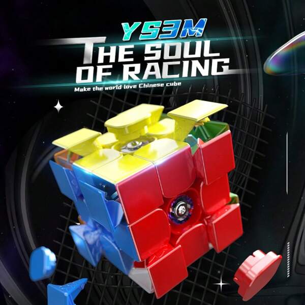 3x3x3 Speed Cube Puzzle Toy - Magnetic Competition Speed Cube With Suspended Axis, Perfect Gift For Christmas, Halloween, Birthday