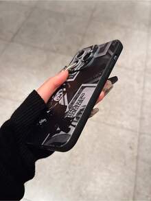 1 pieza, sin cordón para teléfono móvil, funda para teléfono de TPU a prueba de golpes con estampado de superhéroe y billete de dólar estadounidense creativo personalizado, compatible con phone 16, 16 Plus, 15, 14, 13, 12, 11, XS, XR, X, 7, 8 Plus, Pro Max, Mini, 13 Pro Max, S22 y otros modelos, regalo para mujeres y hombres - Negro 2 - Ver 3