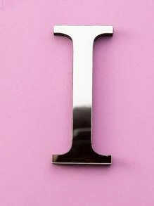 Pegatinas decorativas de pared de letras de espejo acrílico 3D gruesas, 10cm/15cm/20cm letras autoadhesivas extraíbles de espejo acrílico, resistentes al agua y a la corrosión
