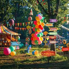 Circus Party Decoration Circus Photo Booth Props Carnival Party Directional Signs Decor Carnival Theme Party Decorations Welcome Circus Party Signs Carnival Directional Signs Decorations