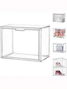 Tủ trưng bày Acrylic có cửa để trưng bày bộ sưu tập, tủ Plexiglass, tượng, cần tự lắp ráp, chống bụi - Nhiều màu - Xem 10