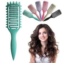 Cepillo definidor de rizos, cepillo para cabello rizado, cepillo de estilo para definir rizos, para peinar y dar forma a los rizos en todos los estilos de cabello para reducir el jalón, cepillo de cabello, peine, herramientas de cabello, productos y accesorios de cabello para barbería, salón de belleza y viaje