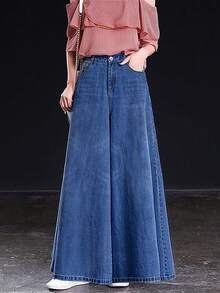 寬鬆寬腿女士褲