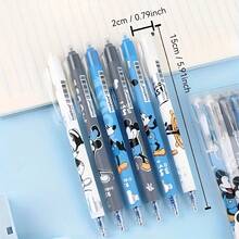 6pcs  Style Erasable Neutral Pens, Straight Design Cute High-Quality Erasable Ink Pens, Back To School Stationery, Student Exam Pen, Office Signature Pen, Graduation/Birthday Gift, Student Prize - Multicolor - View 5