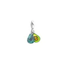 1 pieza Artículo de moda Pulsera con dijes de aguacate verde, cactus, trébol de la suerte, estrella y luna, cuentas, accesorios DIY, adecuado para pulsera, collar, joyería DIY, regalo para el Día de la Madre, Día de San Valentín u otras ocasiones