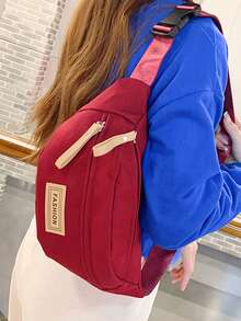 Chest Bag Men's Fashion Satchel Student Commuter General Backpack New Fanny Pack Women's Casual Crossbody Bag - Multicolor - View 8