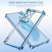 防摔新款电镀防震手机壳，兼容三星 S22/S23/S24/S25+、A04/A05/A14/A15/A24/A25/A34/A54S、OPPO、VIVO、Redmi 13C+、Moto G、Redmi Note 13C/14/12/11PRO、HONOR 90/80/70/60/50/X9AB，全套防震外壳防水防刮 - 藍色 - 查看 2