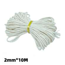 5mm 10Yards/Roll 2Roll Macrame Cord Rope String Natural Macrame Twisted Twine Braided Crafts Handwork DIY Home Textile Christmas Party Decoration - White - View 13