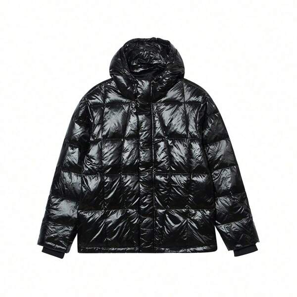 Adidas Herren Lässig 600 Fill Power Kapuzen Steppjacke IR7131, Herbst/Winter
