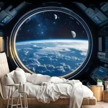 1 Pc Bohemian Tapestry Wall Hanging, Beige White Floral Tapestry With Dotted Daisy Medallion Print Bedroom Boho Hippie Home Decor Rama Decoration Rama Gifts Birthday Graduation