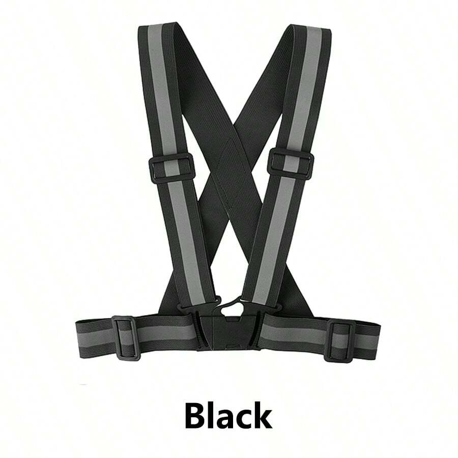 Cycling Reflective Safety Vest, Adjustable Night Running Reflective Luminous Strap - Multicolor - View 1