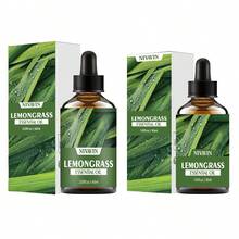 30ml/60ml Dual Size Lemongrass Aromatherapy Essential Oil, Fresh Herbal Fragrance, Long Lasting Aroma, Compatible With Diffuser/Oil Burner, Portable Design For Home, Office, Travel, Space Refreshing, Compact Size For Easy Carrying, Elegant Packaging, Perfect Gift For Friends - Lemongrass Essential Oil - View 2