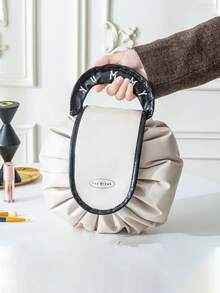 1个多功能旅行化妆包，大容量抽绳化妆品收纳包，便携式化妆品收纳袋，适合作为节日礼物、情人节礼物、化妆品和护肤品收纳包、旅行收纳包、化妆品收纳袋，可装口红和化妆配件，节日礼物、情人节礼物、母亲节礼物、化妆包、梳妆台、化妆袋、旅行必备品、化妆包、旅行必备品、化妆配件、小型化妆包、化妆包、旅行必备品、大容量、大号化妆包、圣诞礼物、化妆包、旅行、送给女性的旅行必备礼物、化妆包、手拿包/小手提包、化妆品收纳包、化妆品整理包、化妆包、化妆刷收纳袋、迷你化妆包、大容量化妆包、送给女性的礼物、圣诞礼物、送给女性的礼物创意、化妆包、旅行必备品 - 米色 - 查看 8