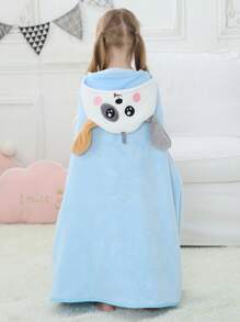 MICHLEY MICHLEY 1pc Baby Cartoon Hooded Absorbent Cute Towel Unisex Soft And Comfortable Swimming Bathrobe Large Towel 125cm X 80cm Suitable For 0-7 Years Old