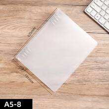 CENS Carpeta de anillas de plástico PP transparente y esmerilada en tamaños A4/B5/A5/A6/A7 - Colaboración de marca con fabricante original para archivar y organizar en oficina, hogar y escuela. Organizador de tarjetas y dinero, resistente para uso intensivo en negocios/oficina y escuela/estudiantes.